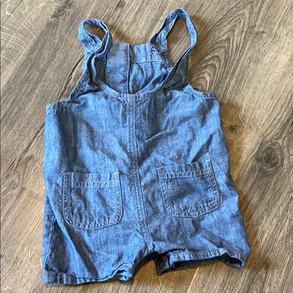 Cotton denim romper - Picture 2 of 2